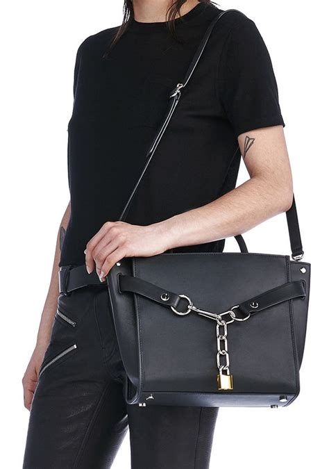 alexander wang attica chain shoulder bag